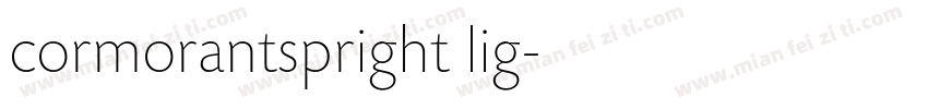 cormorantspright lig字体转换